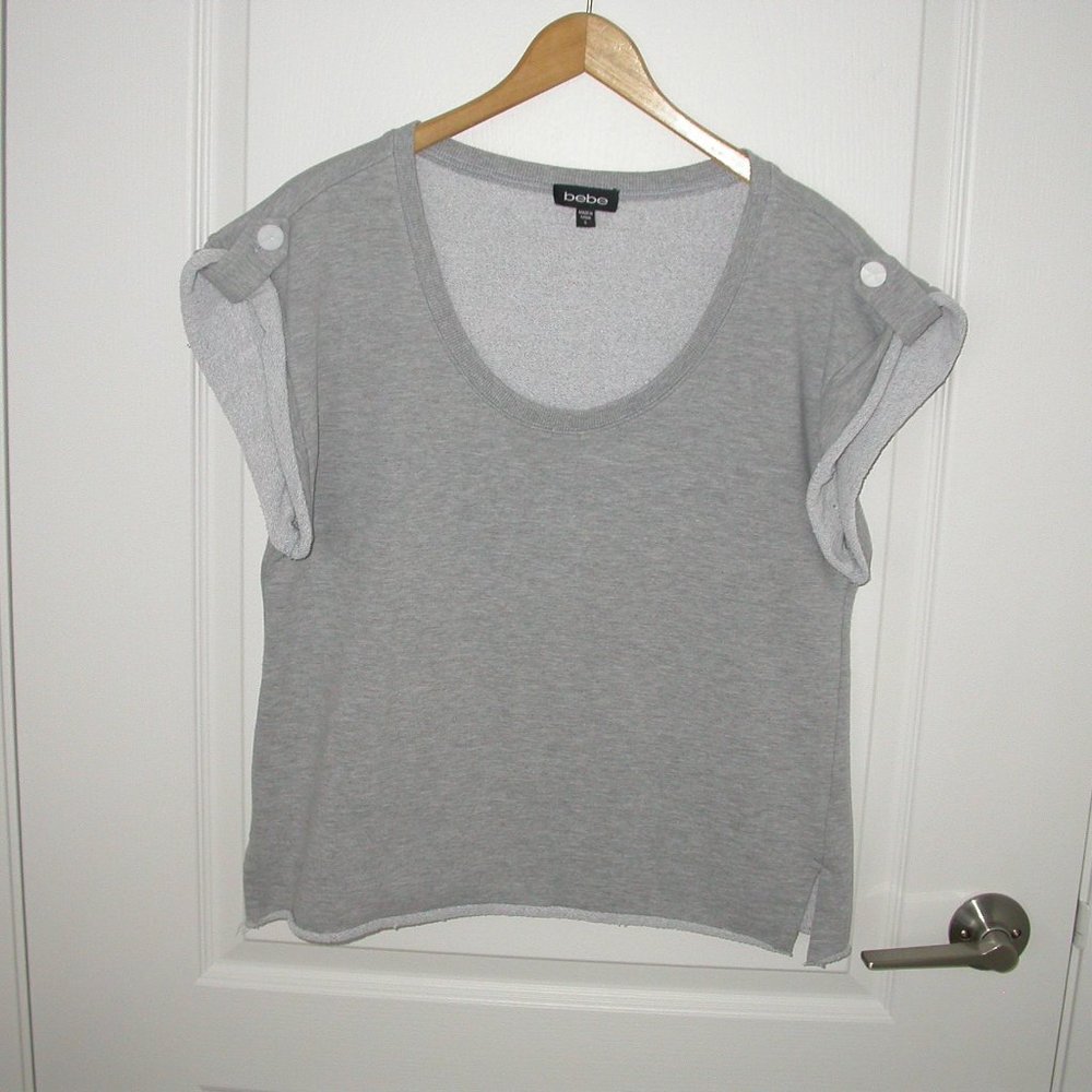 Grey Crop Sweatshirt